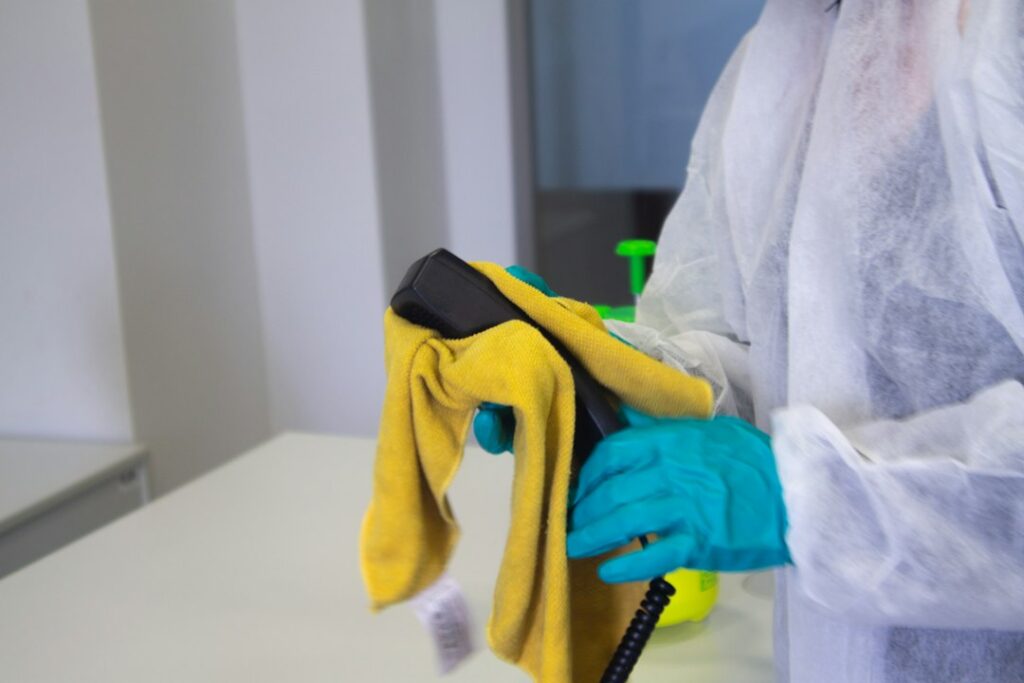Protective cleanup work for sewage and contaminated water damage